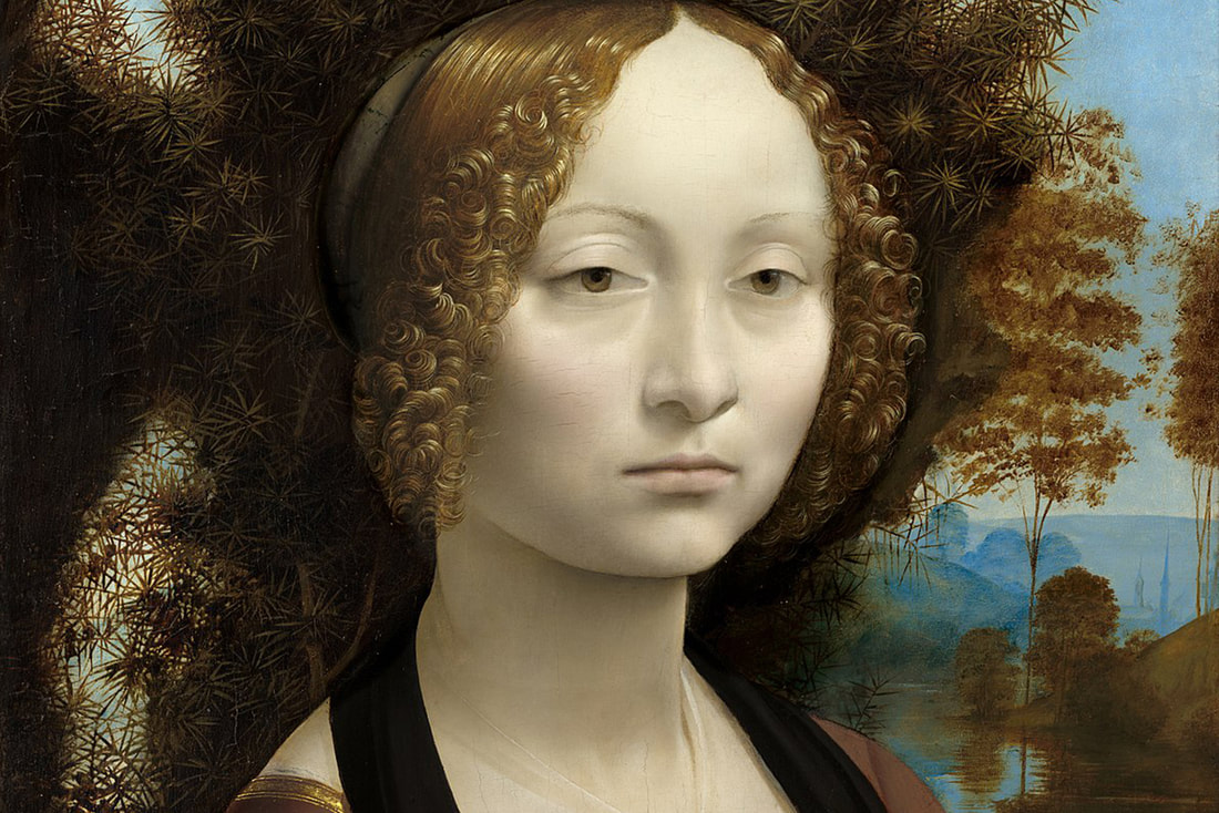 'Ginevra de' Benci' by Leonardo da Vinci.