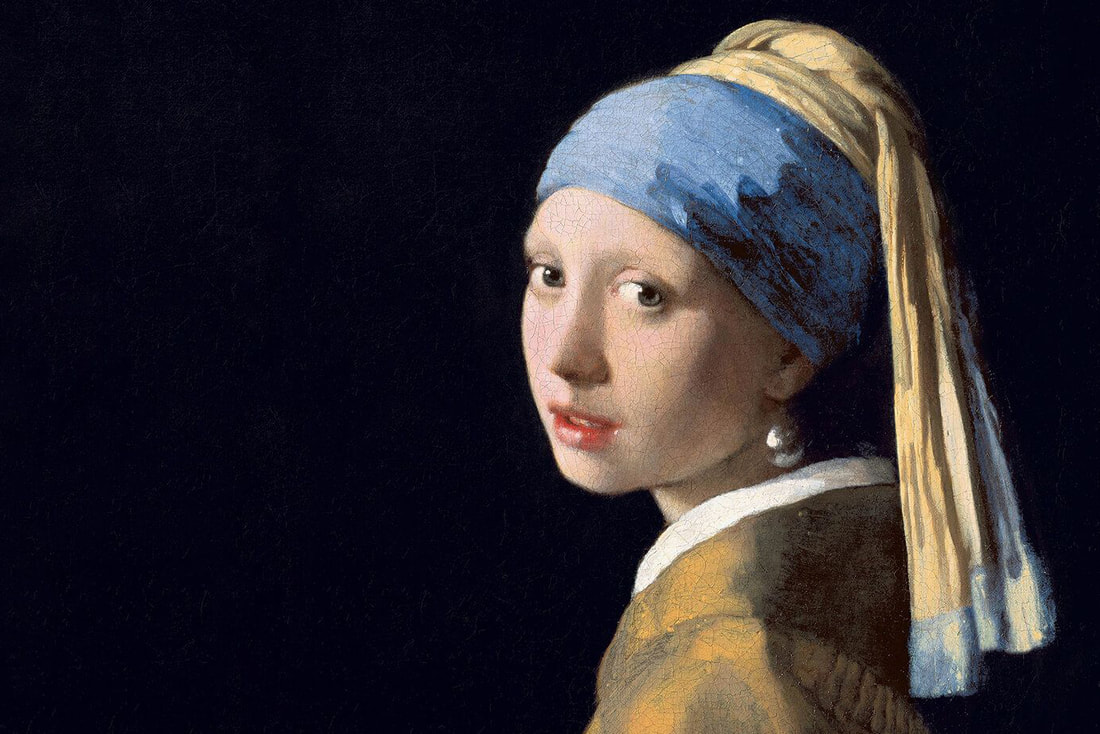 'The Girl with a Pearl Earring' by Johannes Vermeer.​